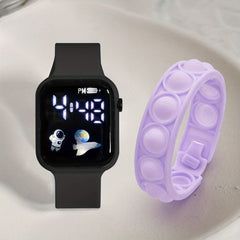 Boys 12-18 LED Bubble Spaceman Watch