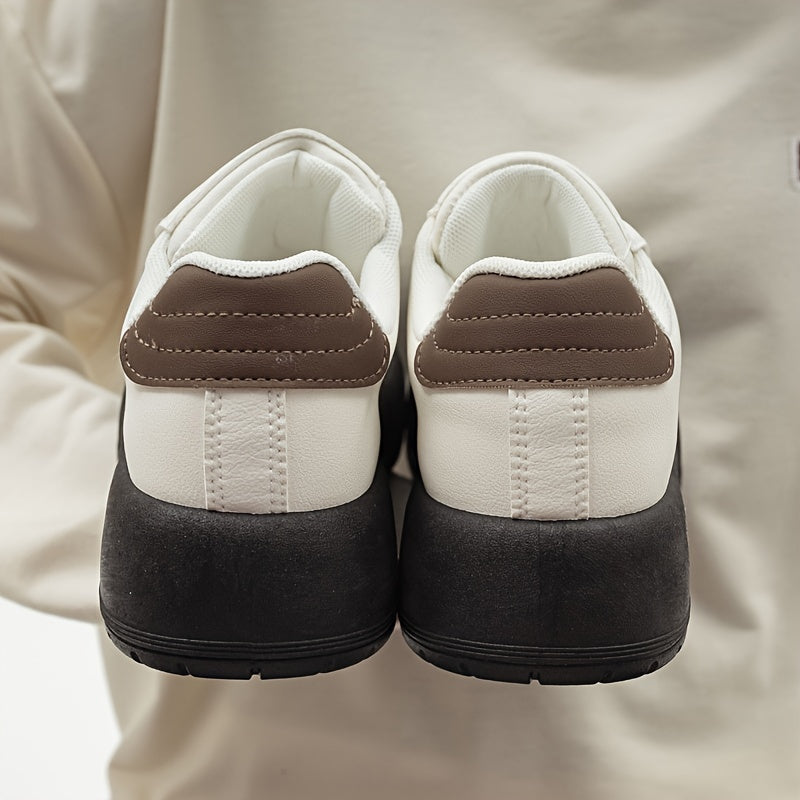 Star Pattern Round Toe Low Skate Shoes Breathable
