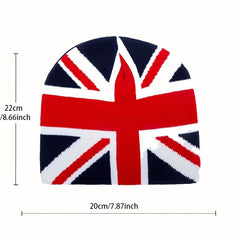 British Flag Knitted Pullover Hat - 2pcs
