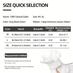 Tactical Dog Collar for Medium and Large Dogs