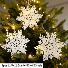 Christmas Tree Hanging Ornaments Snowflake Angel Deer Pendants