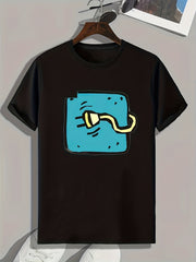 Plug Print Men's Graphic T-shirt for Summer