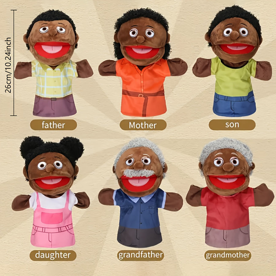 Interactive Family of Puppets for Role Playing Toys with Open Mouths