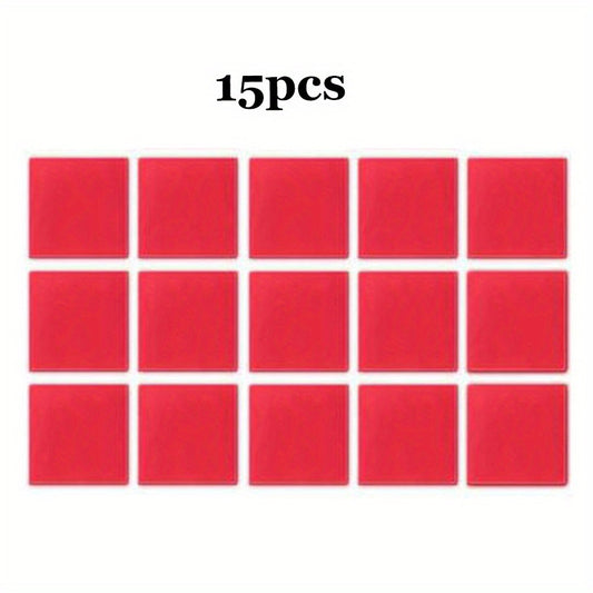 15-50pcs 2x2cm DIY Sticker Dotting Diamonds Red Wax Diamond Painting