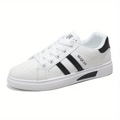 Women's Casual Lace Up Low Top Skate Shoes