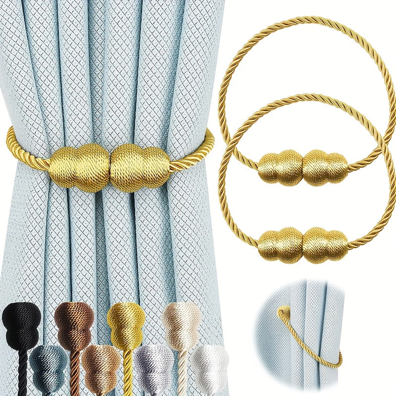 Modern Magnetic Curtain Tieback Gourd Buckle for Home Decor