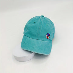 Butterfly Embroidery Baseball Cap Dad Hats Distressed Adjustable Sun Hats