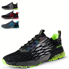 Men's Lace-up Running Sneakers Breathable Athletic Shoes