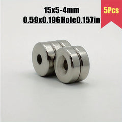 15x5mm Strong Neodymium Disc Magnet with Holes