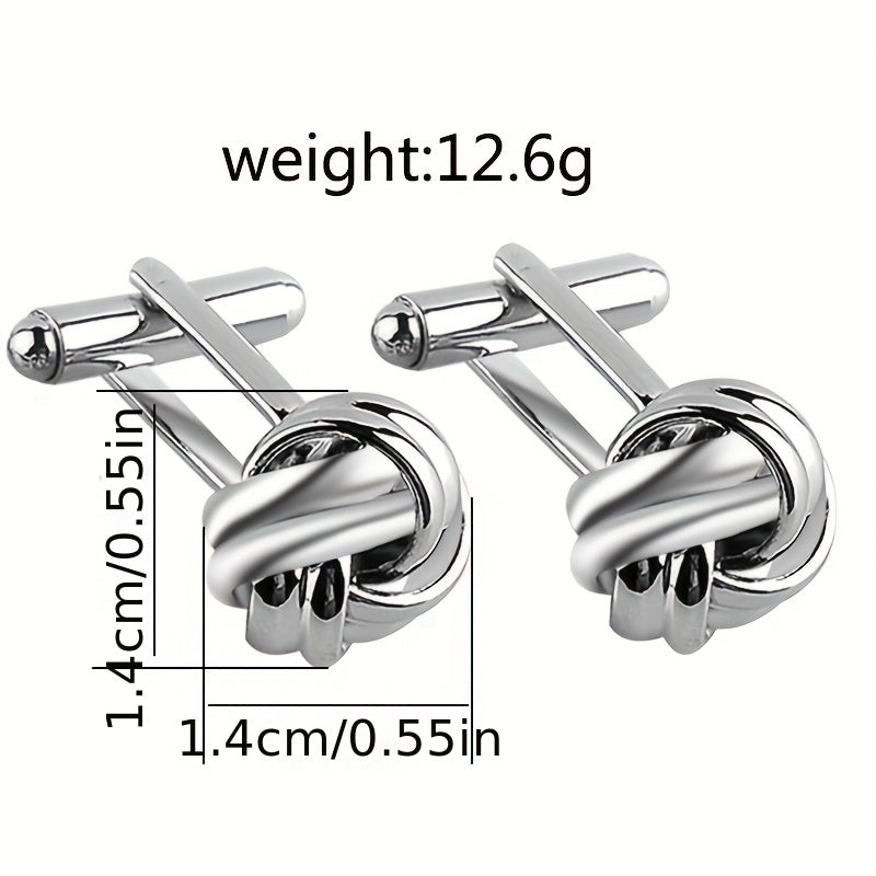 French Men's Shirt Twist Cufflinks