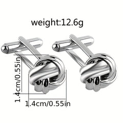 French Men's Shirt Twist Cufflinks