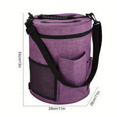 Large Capacity Yarn Storage Bag Portable Knitting Organizer Bag