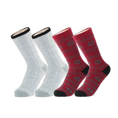 Floral Pattern Socks Warm & Comfy Mid Tube Women's Stockings