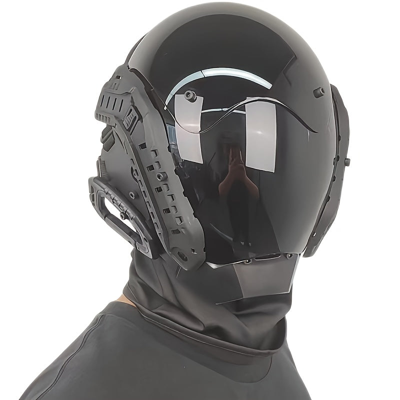 Cyberpunk Mask Cosplay Halloween Mechanical Real life Field Props