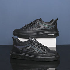 Men's Crocodile Print Lace Up Skate Shoes