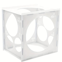 Collapsible Plastic Balloon Sizer Box Cube - Balloon Size Measurement Tool