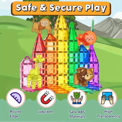 Magnetic Building Blocks Dinosaur Toy Set for Boys and Girls
