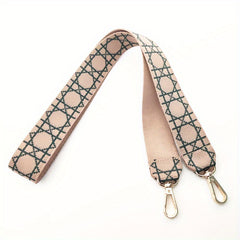 Geometric Pattern Bag Strap Underarm Bag Replacement Strap