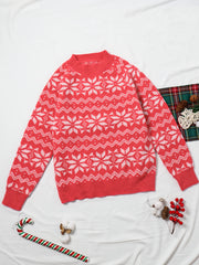 Casual Sweater Women's Plus Graphic Print Long Sleeve