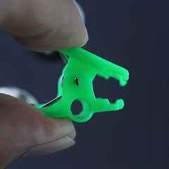 20pcs Double Ringing Fishing Bell Plastic Clip Buckle Sea Fishing Pole Tackle