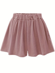 Women's Plus High Rise High Stretch Basic Shorts