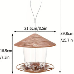 Squirrel-Proof Hanging Wild Bird Feeder for Outdoor Garden Decor