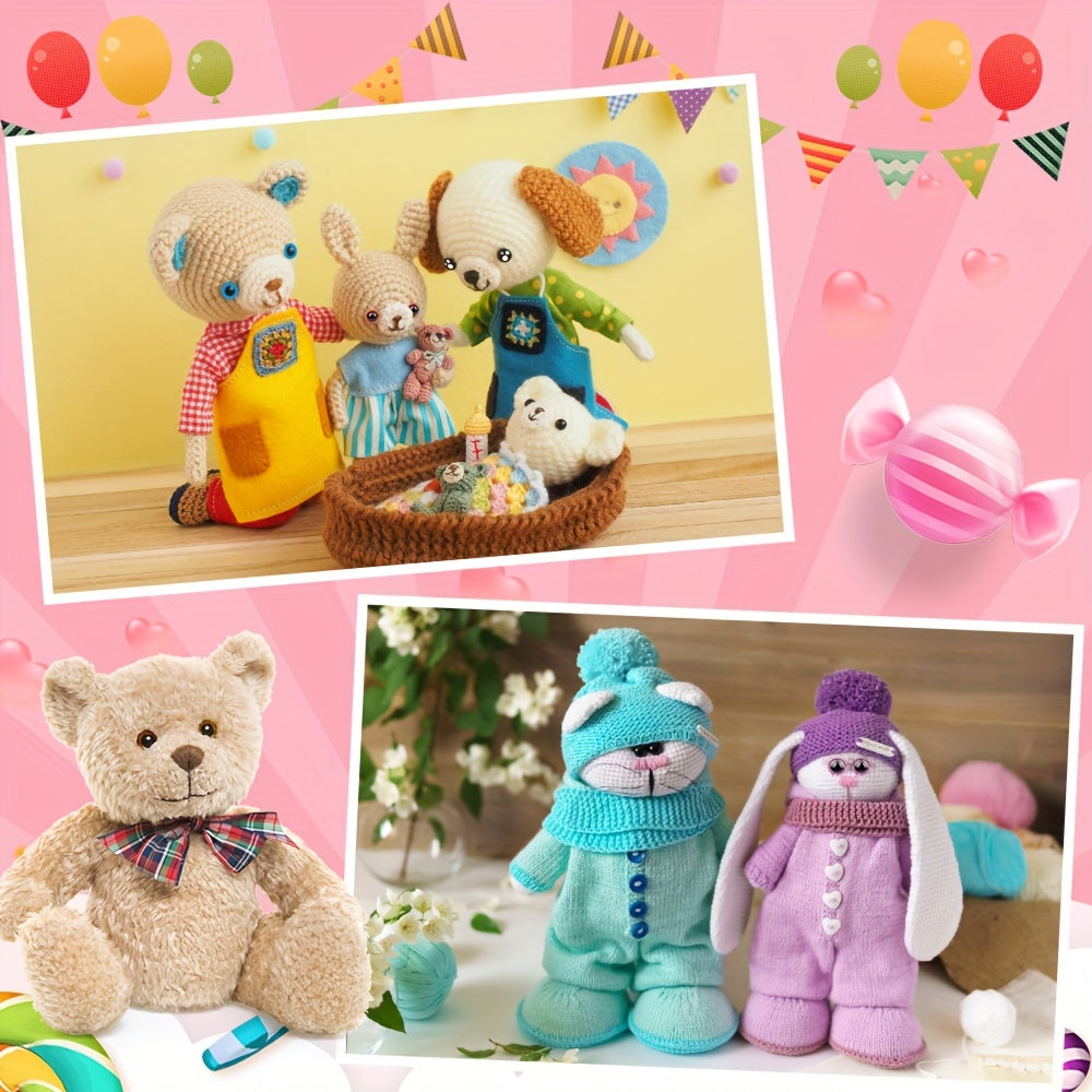 700PCS Colorful Glitter Safety Eyes Noses 6-22mm for Stuffed Animals