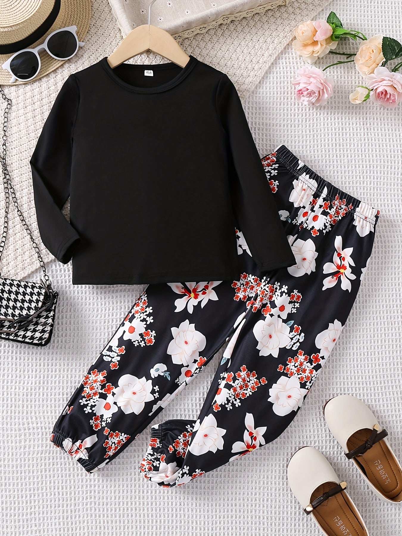 Floral Matching Dress & Top Pants Set for Sisters - Summer Family Outfits