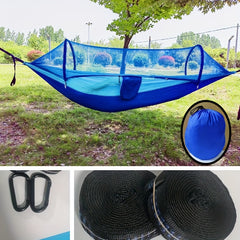 Outdoor Camping Hammock with Mosquito Net and Swing