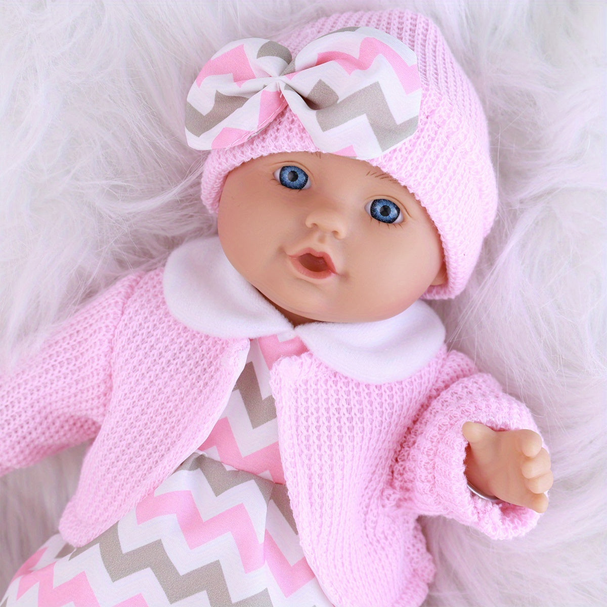 Realistic Chick Style Reborn Baby Doll with Soft Body & Clothes Set