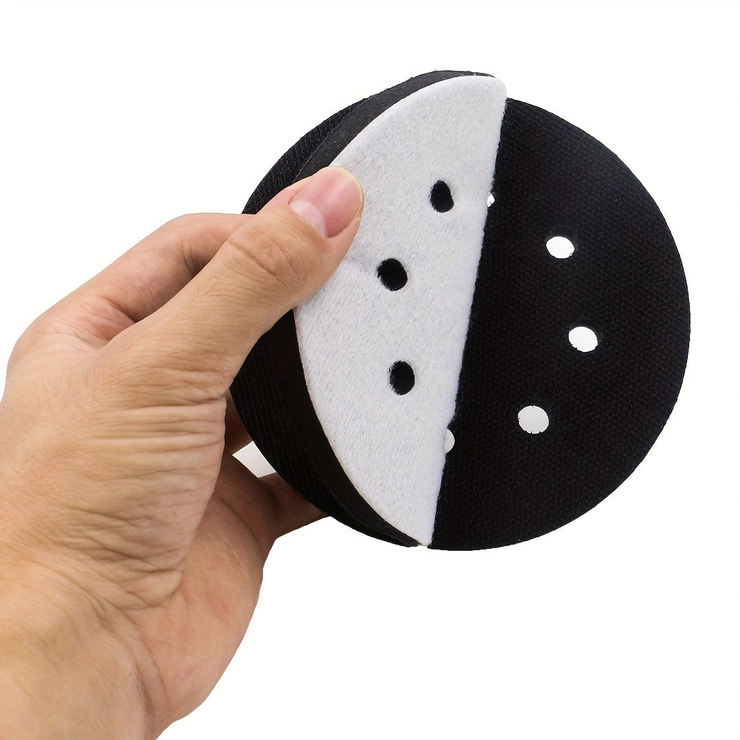 5 inch Soft Density 8 Hole Interface Pad Hook and Loop Sponge Cushion Back Pad