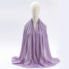 Boho Hot Stamping Scarf Hijab Vintage Turban Women Shawl