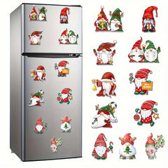 Christmas Garage Door Stickers Fridge Car Body Magnetic Suction Decor Stickers