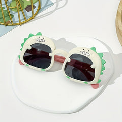 Kids Dinosaur Sunglasses Cartoon Glasses Anti-UV Boys Girls Eye Protection 1pc