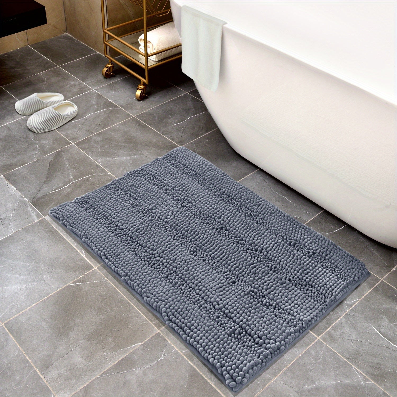 Chenille Plush Non-slip Bathroom Floor Mat