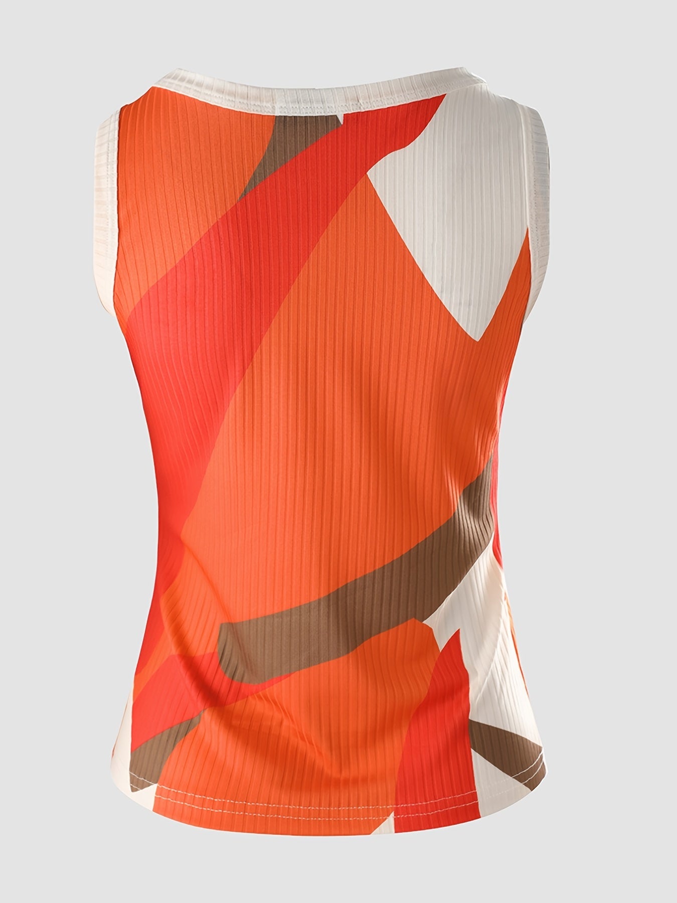 Casual Sleeveless V Neck Tank Top for Summer