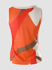 Casual Sleeveless V Neck Tank Top for Summer