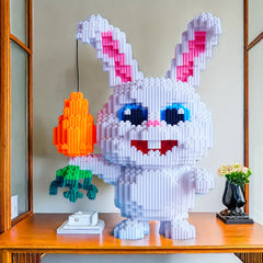 4201pcs Bunny Building Blocks Set DIY Tabletop Display for Thanksgiving