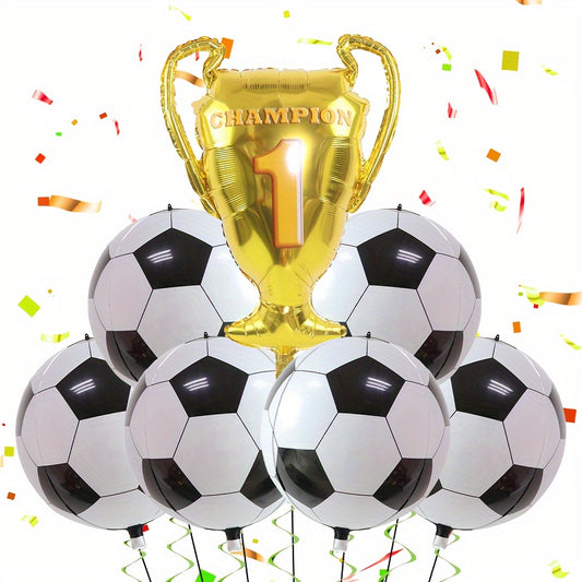 7pcs Soccer Balloons Soccer Party Decorations Sports Theme Party