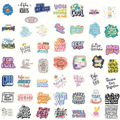 100pcs Waterproof Positive Vinyl Decals for Laptops Water Bottles