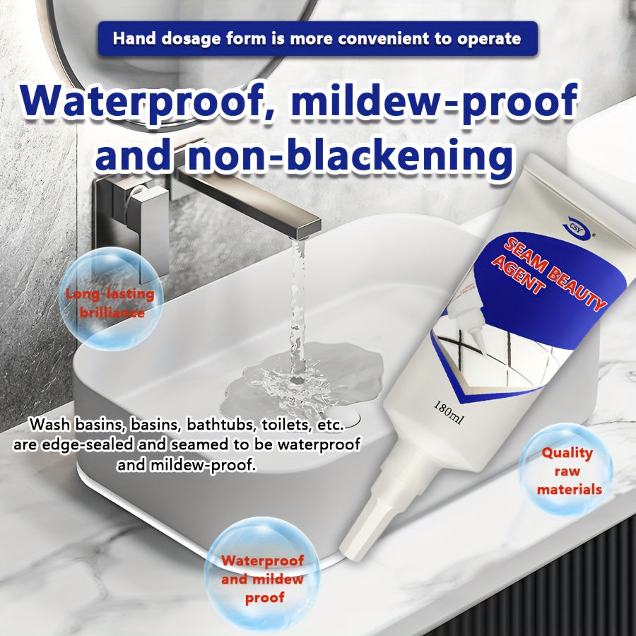 Waterproof Mildew Sealant for Kitchen & Bathroom, Tile Wall/Floor Pointing Agent