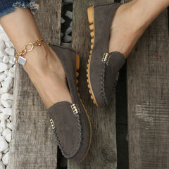 Women's Slip On Loafers Solid Comfortable Shoes