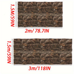 Camouflage Burlap Cradle Mesh Fabric for Field Blinds Camping