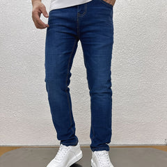 Men's Straight Stretch Denim Jeans