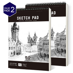 High Sketchbook 180gsm Thick Paper 100 Pages Spiral Bound