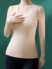 Women's Sleeveless Padded Thermal Tank Top
