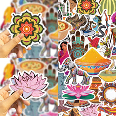 50pcs Waterproof Cartoon Graffiti Stickers for Guitar Skateboard Phone