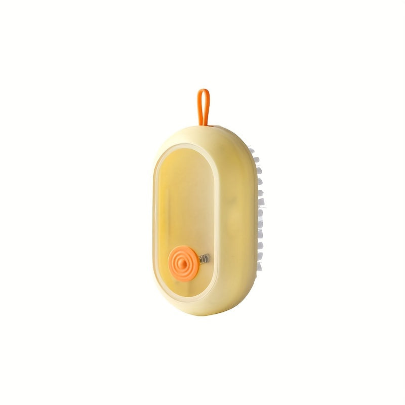 Household Shoe Brush With Soap Dispenser Soft Bristles