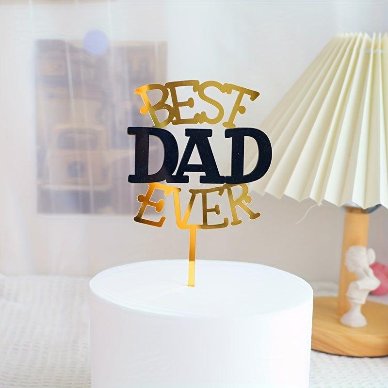 Father's Acrylic Cake Plug - Love Dad Birthday Decoration