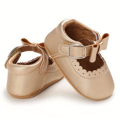 Bowknot Solid Baby Girl Sandals Soft Slip-Resistant Shoes for Indoor Outdoor